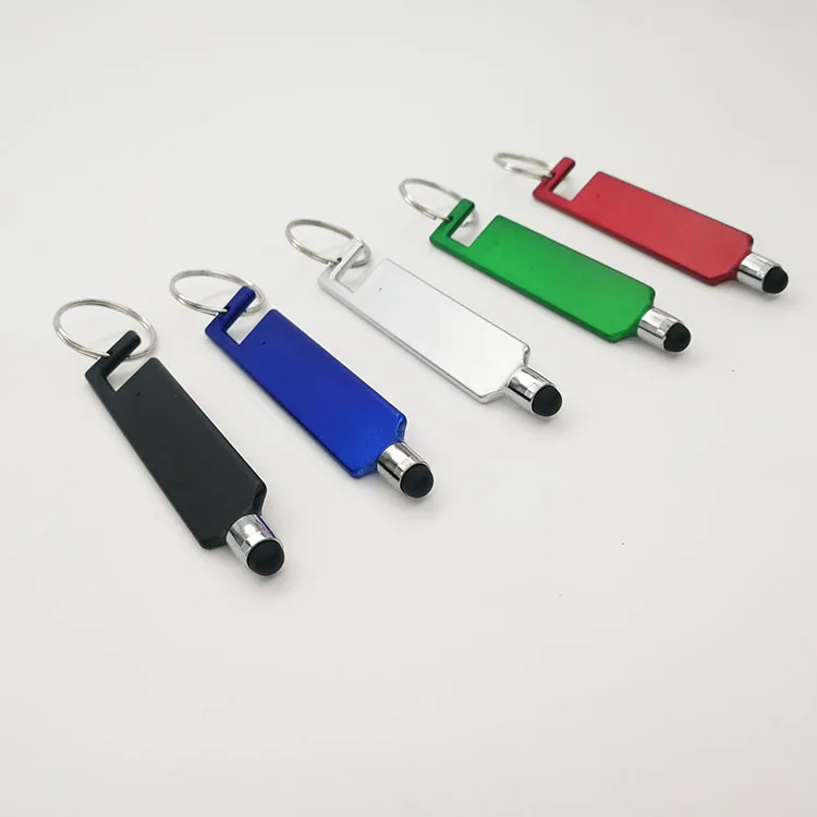 
key chain touch screen stylus phone stand Disposable stylus pen 