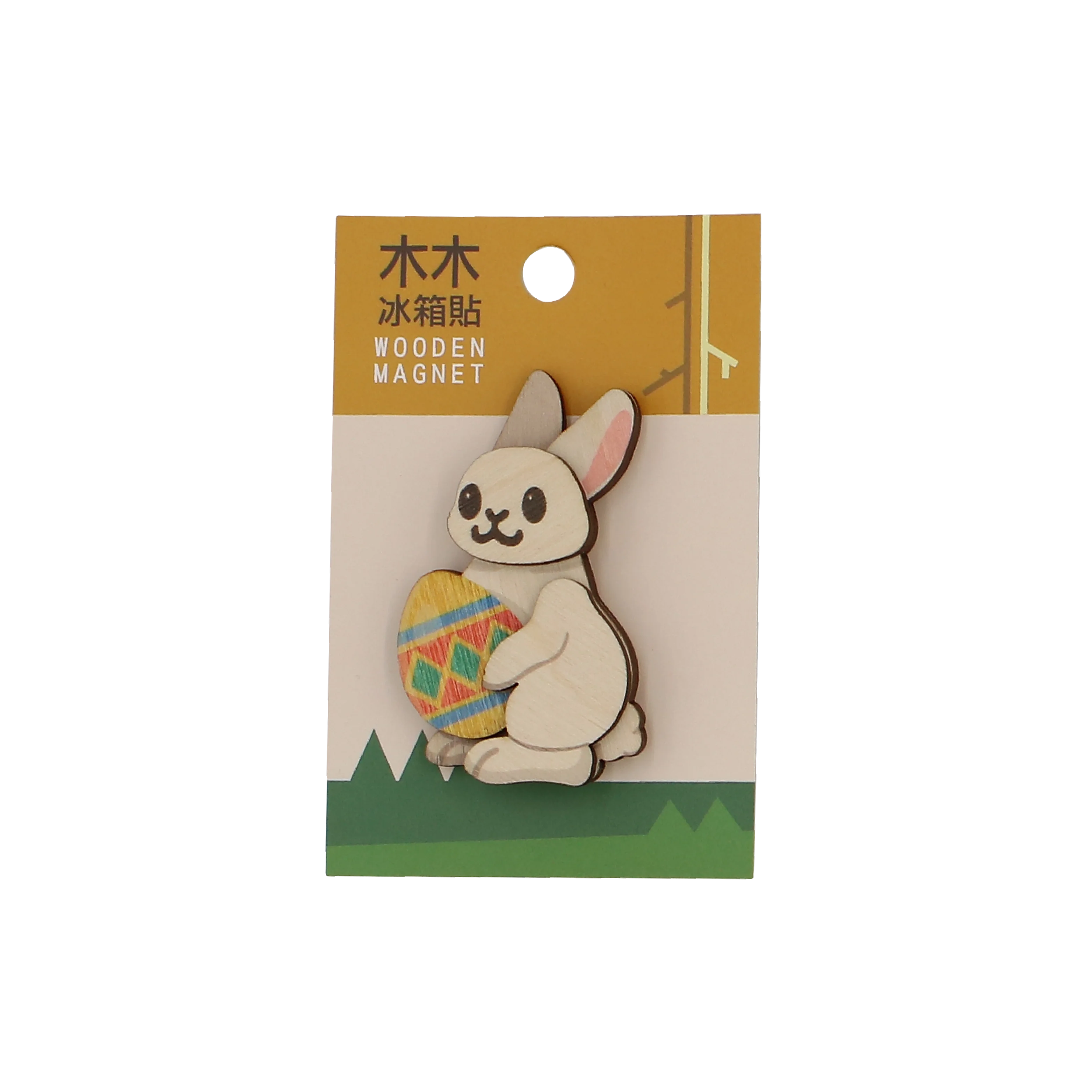 Easter Wooden Magnet Embellishments Rabbit Magnet Ornaments