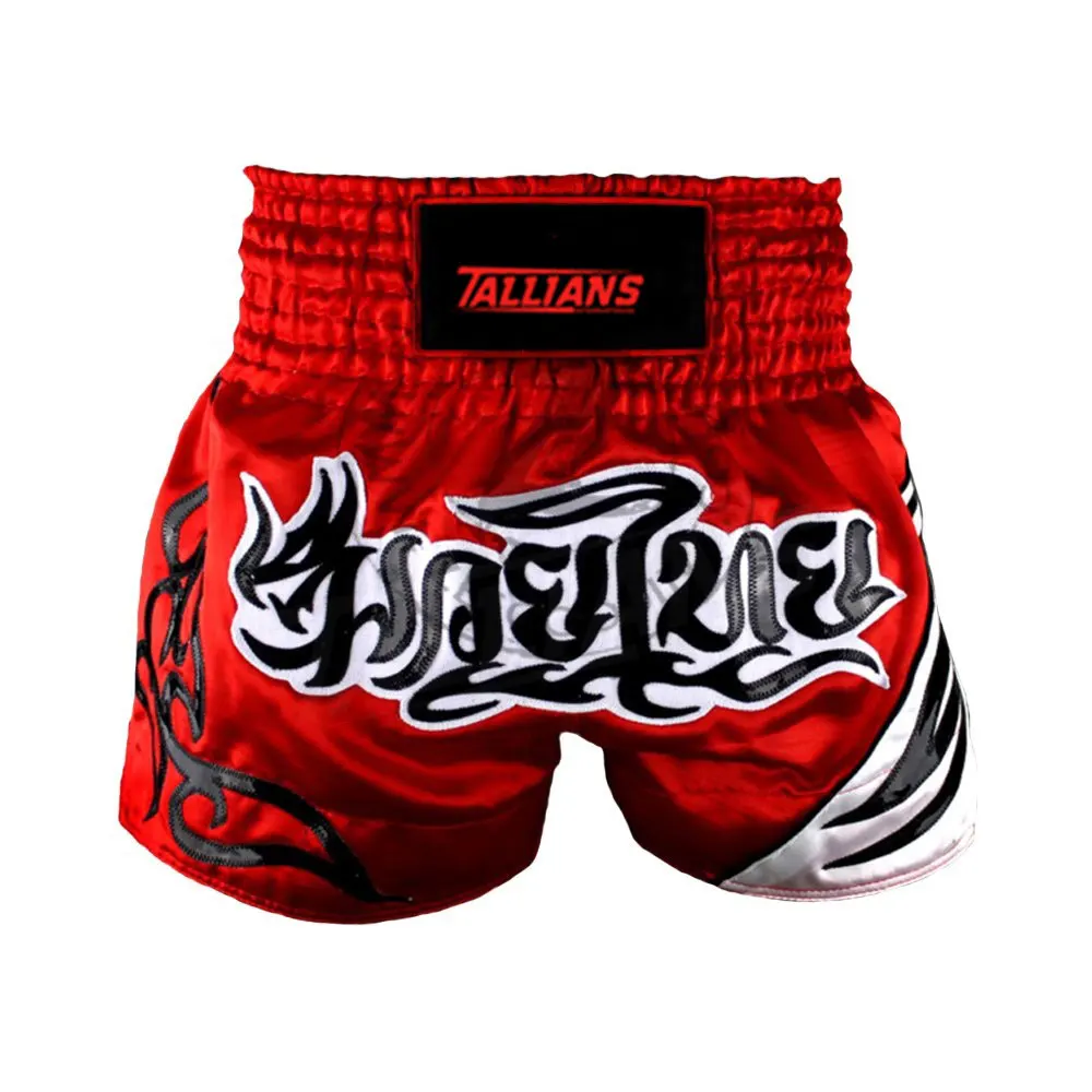 High Quality Customizable Muay Thai Shorts for Men and Women MMA Fitness Boxing Taekwondo Training Two-Color Design for Karate