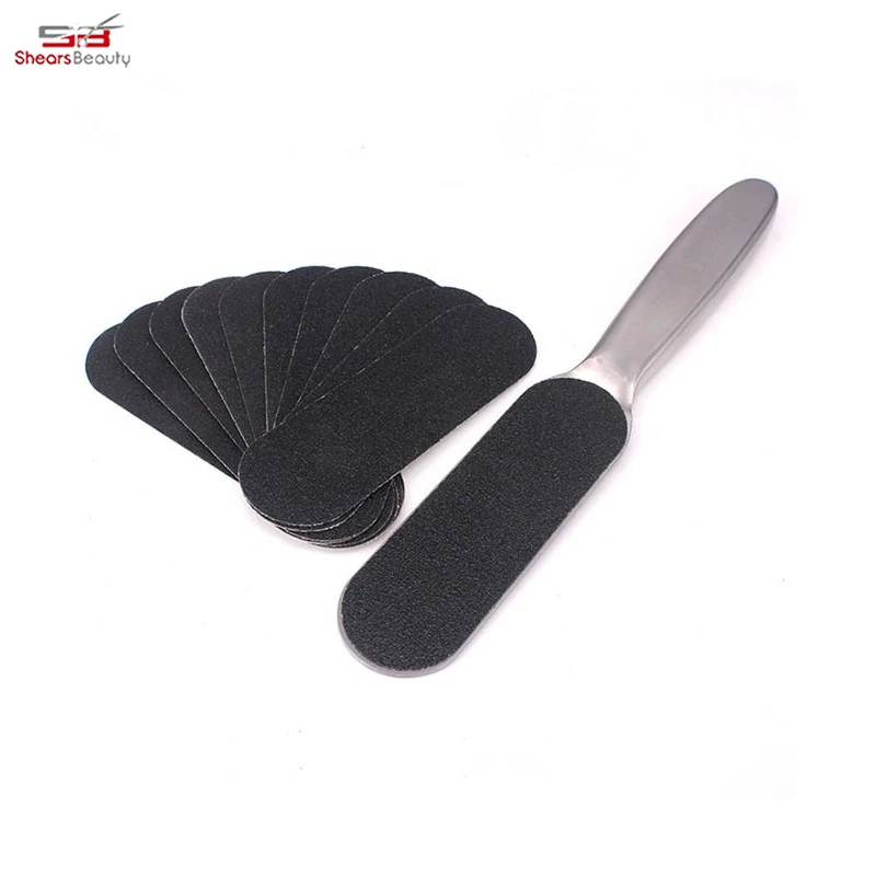 Replaceable Paddle Reusable Metal Stainless Steel Cracked Skin Callus Remover Feet Rasp Professional Pedicure Foot File