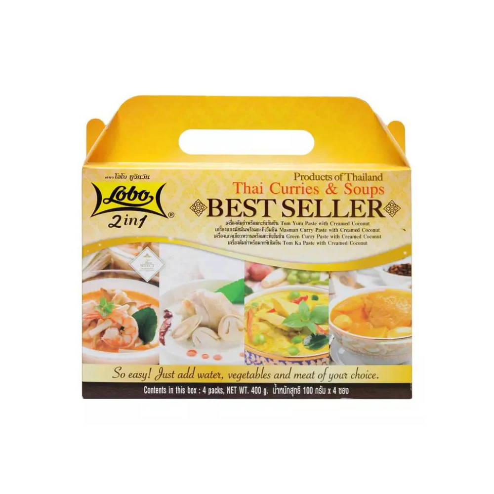 
Lobo 2In1Thai Curry&Soup Best Seller Set 400g.(1X6) 