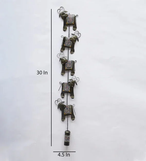 Hot seller antique COW BELL Hanging for decoration hanging 3d modern home decorative metal art wall decor eco friendly color