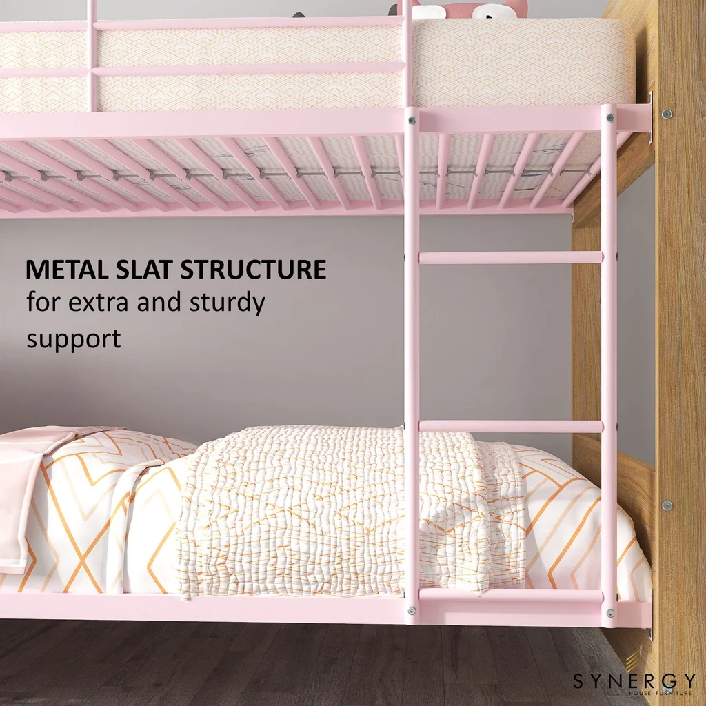 Высококачественная прочная двухъярусная кровать-ALEXA Series - 2 цвета-4,6 футов-двухслойная-Katil 2 Tingkat