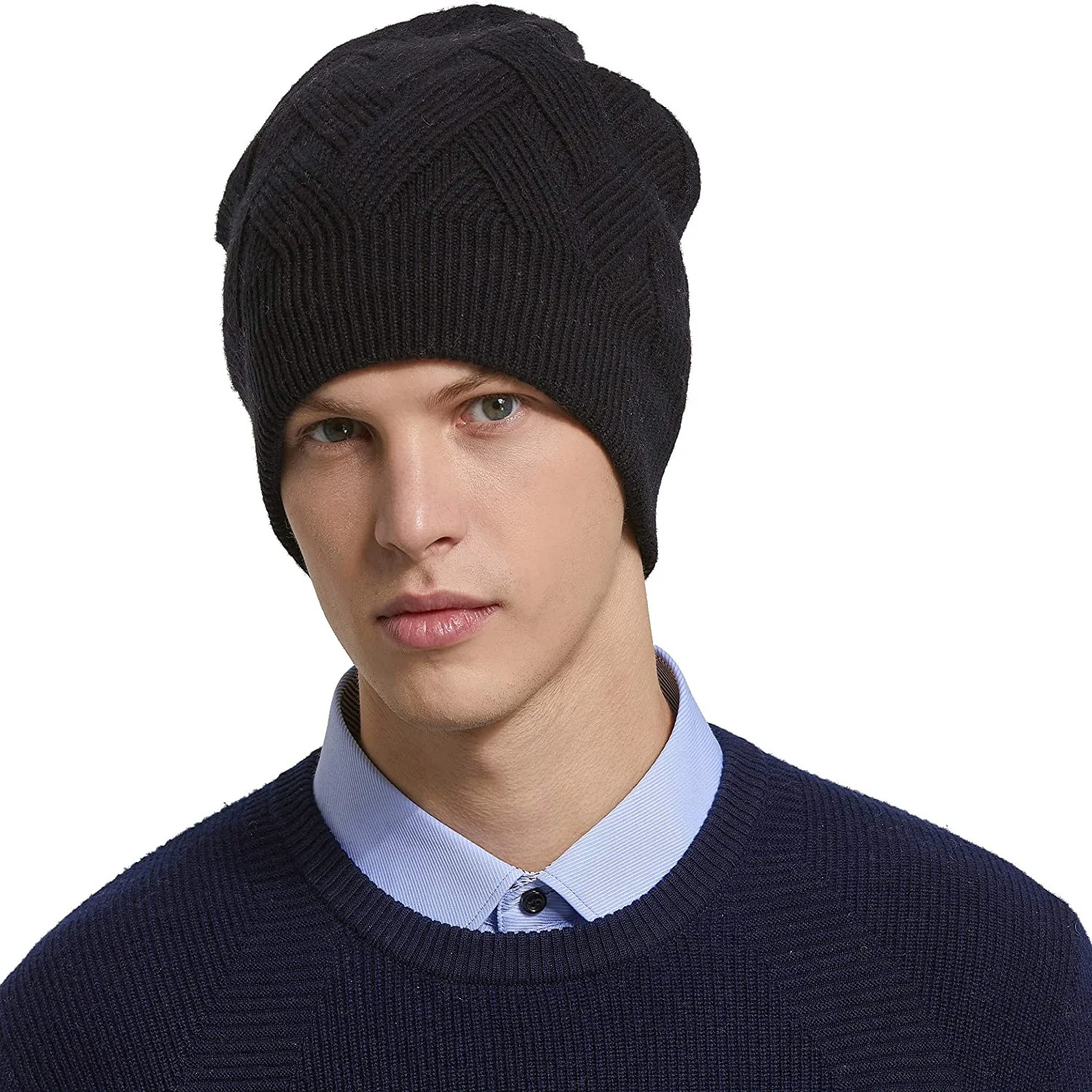 Wholesale Custom Organic Cotton Wool Merino Wool Knitted Unisex Beanie