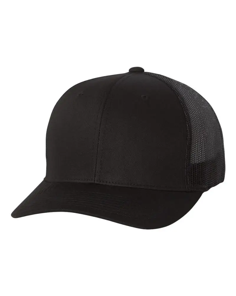 Six panel structured mid-profile retro snapback trucker hat- cotton/polyester- comes with your logo