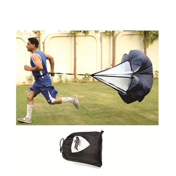Black Nylon Speed Training Parachute