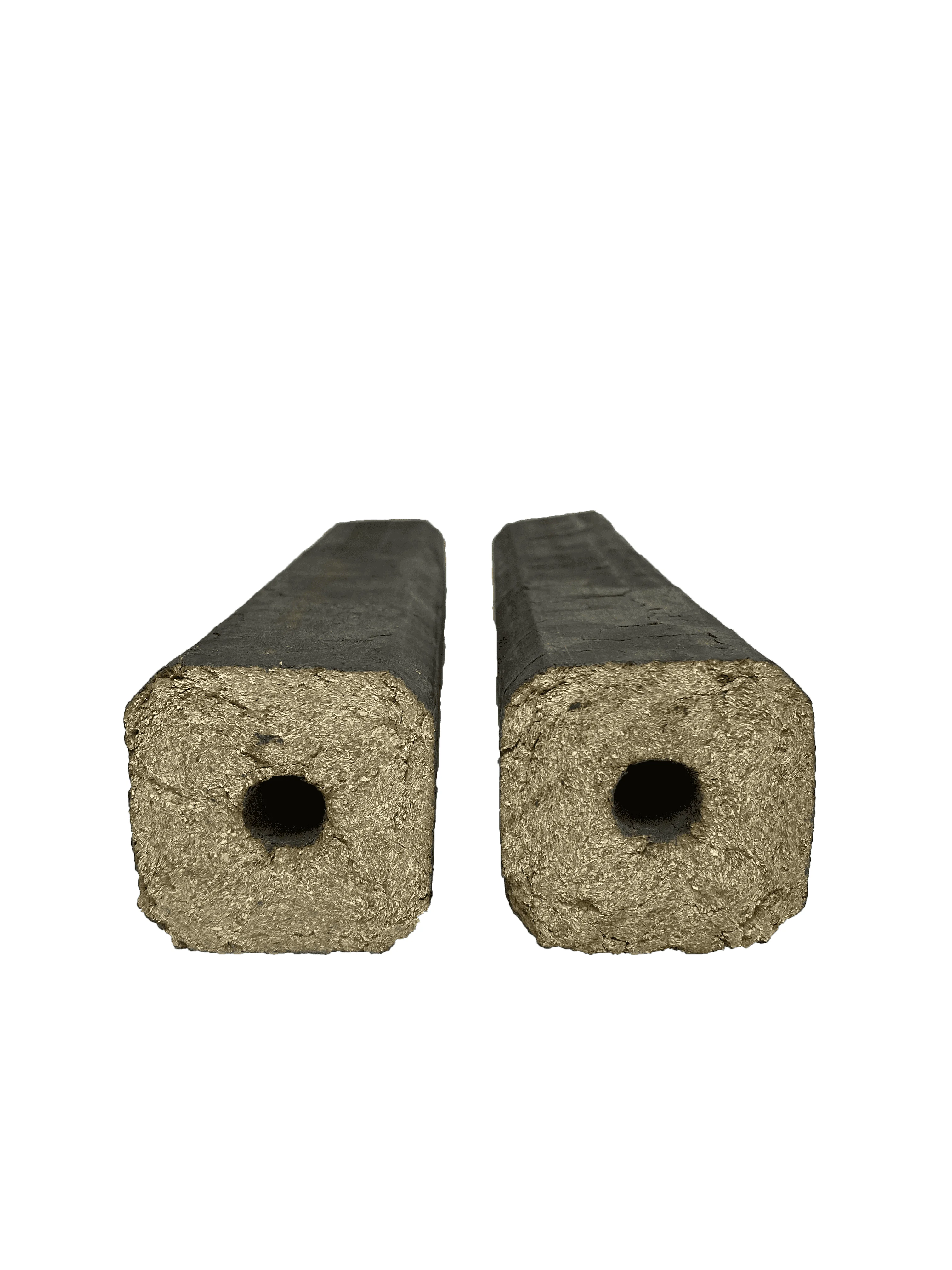 Брикетка из прессованных опилок для производства огнеупорных бревен и древесного угля