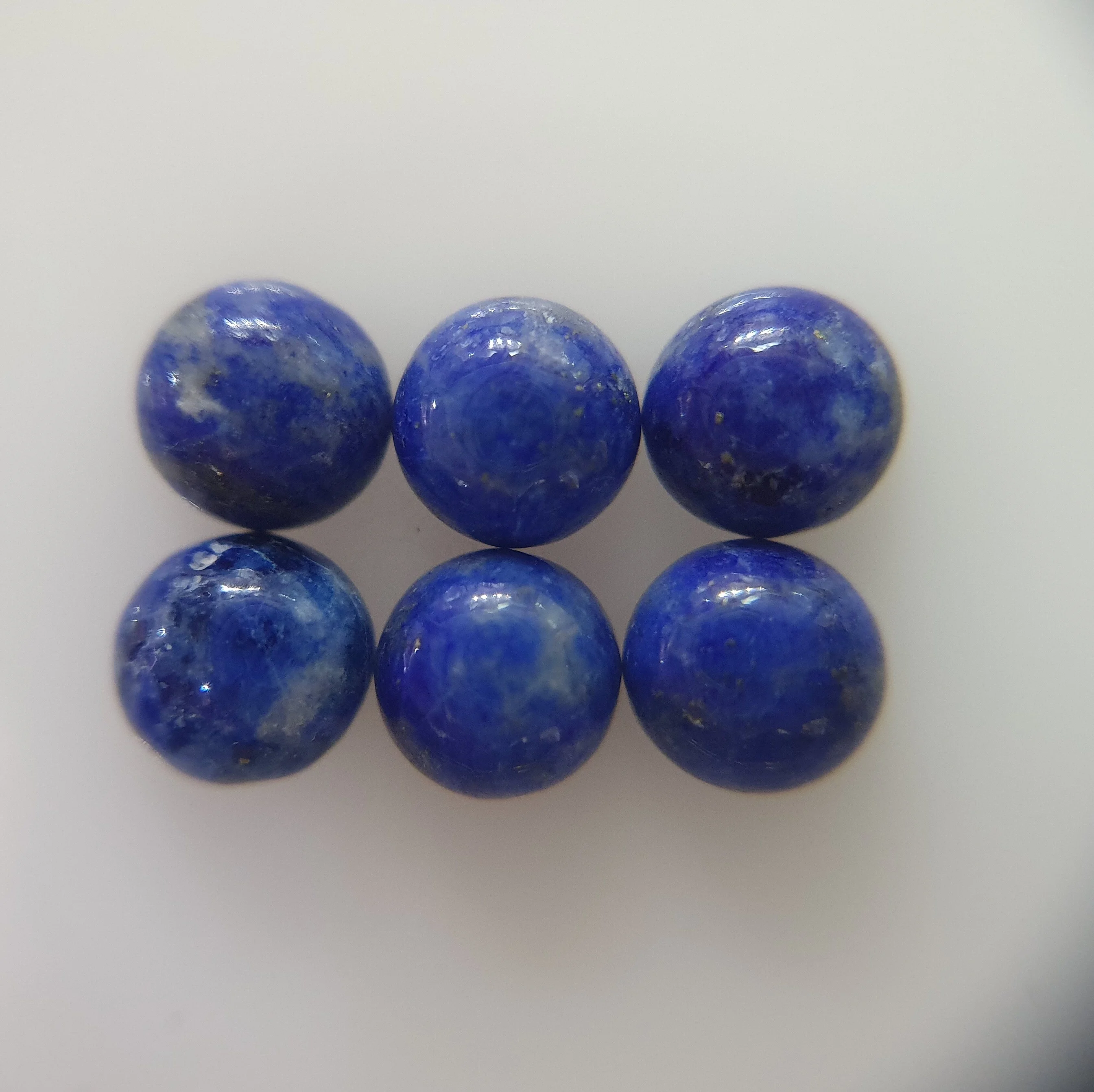 4mm Natural Loose Lapis Lazuli Cabochon Round Non-treated for Setting Dark Blue