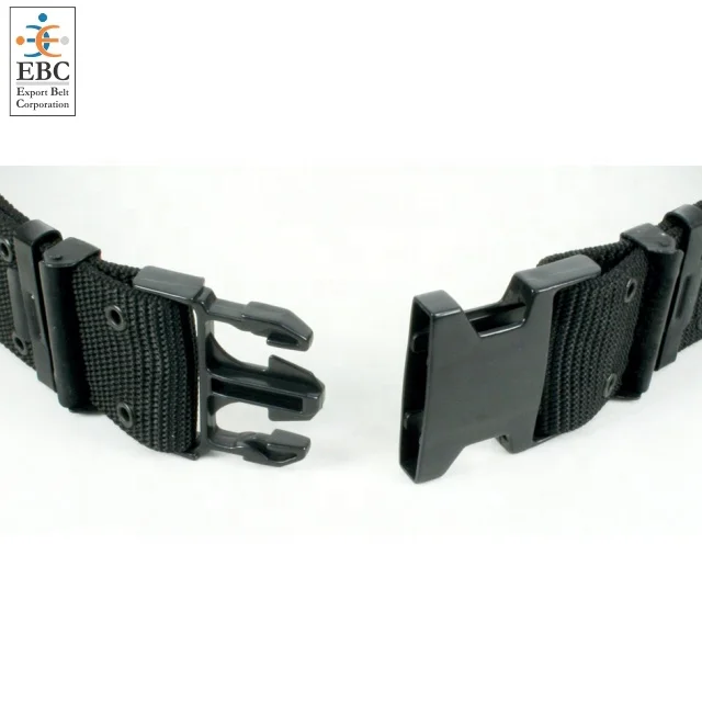 OEM Waist Belt High Tenacity Tactical Nylon Belt with Plastic Clip Buckle Adjustable Duty Parade Ceremonial Belt Custom