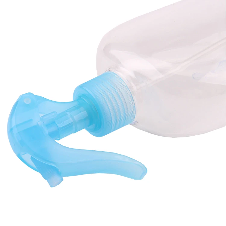 
Ribbed Hand Trigger Sprayer , Transparent Green and Transparent Blue for Bottles 