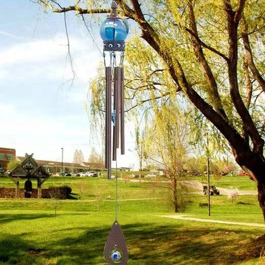 
Металлическая и стеклянная ветряная колокольчики 36 дюймов H. 