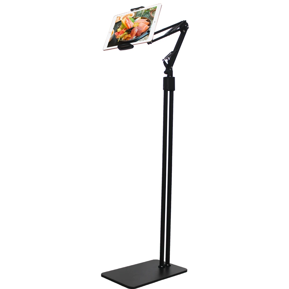 Tablet Holder Floor Stand Gooseneck Adjustable height Bed Bedside Flexible Mobile Phone Mount