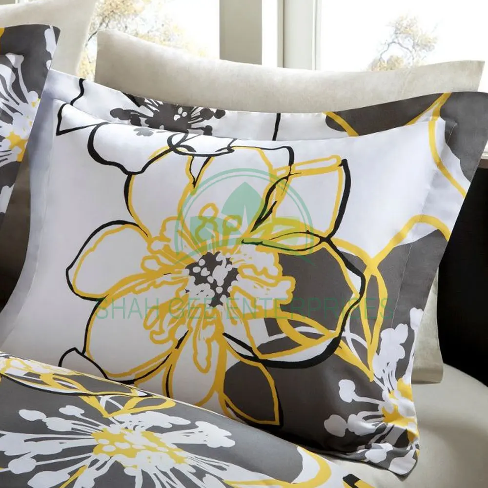 Wholesale Printing Bedsheets Bed Sheet Duvet Cover 100% Cotton Fiber Polyester Cover Pillow Case 3 Pcs Bedding Set