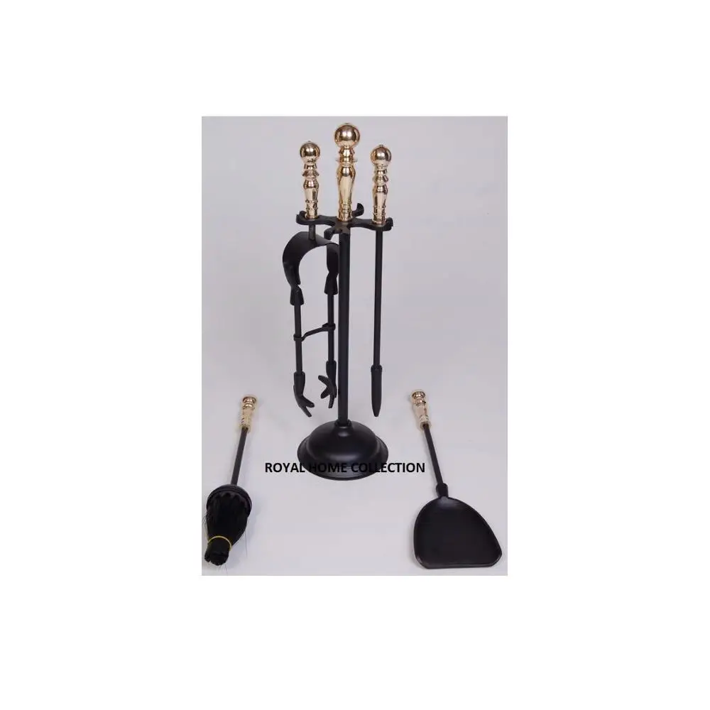 Fireplace Accessory 5 Piece Metal Fire Tools Set