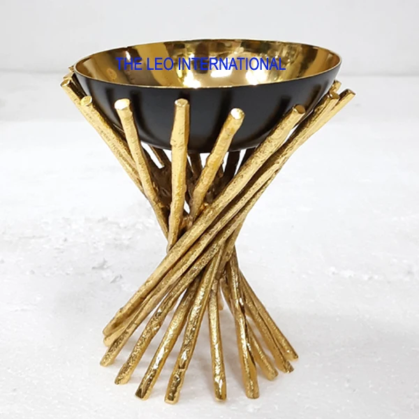 Подставка для цветов металлическая литая золотистая белая матовая чаша высокого качества 4x4x7 дюймов горелка Mabkhara благовония уголь уд