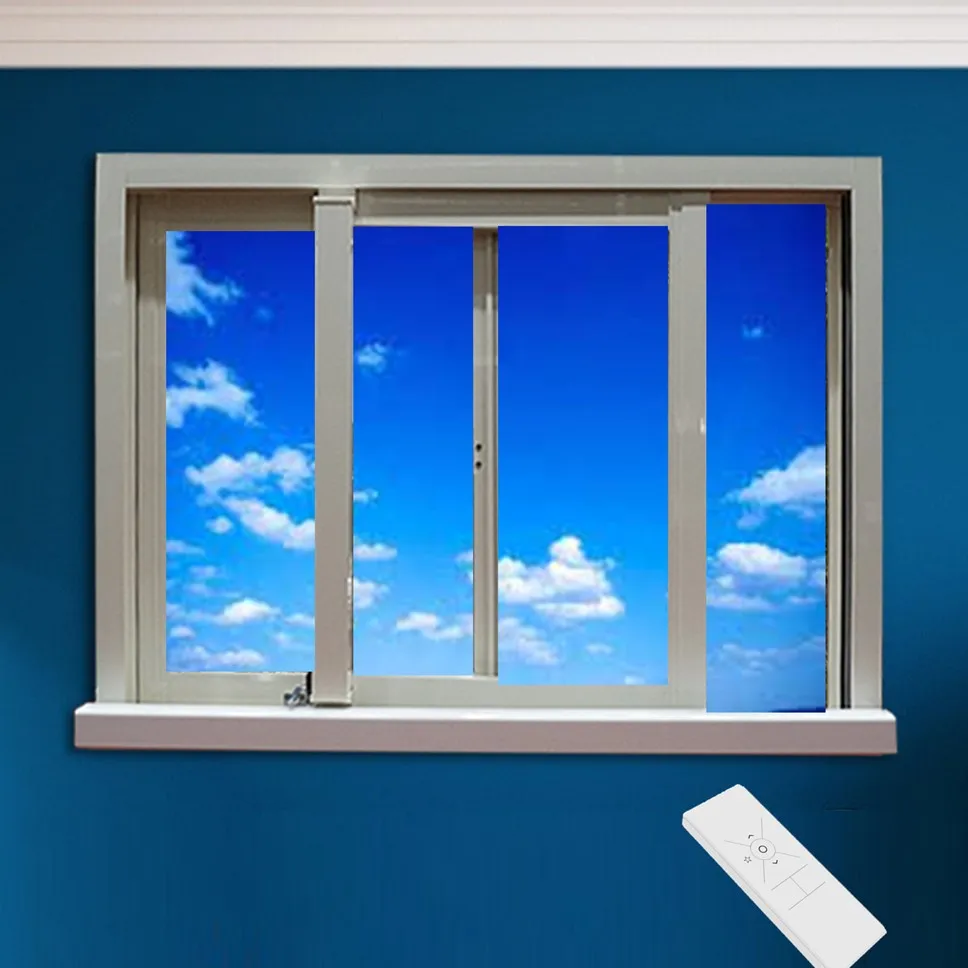 horizontal opening sliding windows simple installation electric window actuator