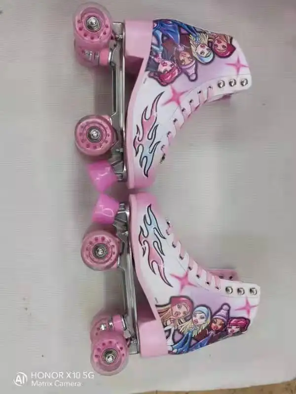 2021 factory hot sale high-quality two-row flash skating for men and women unisex roller skates