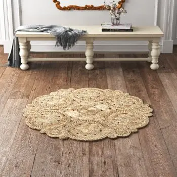 Jute Round Braided Rugs And Carpets Wholesaler Manufacturer Best Quality Jute Carpets Best price In India Delhi