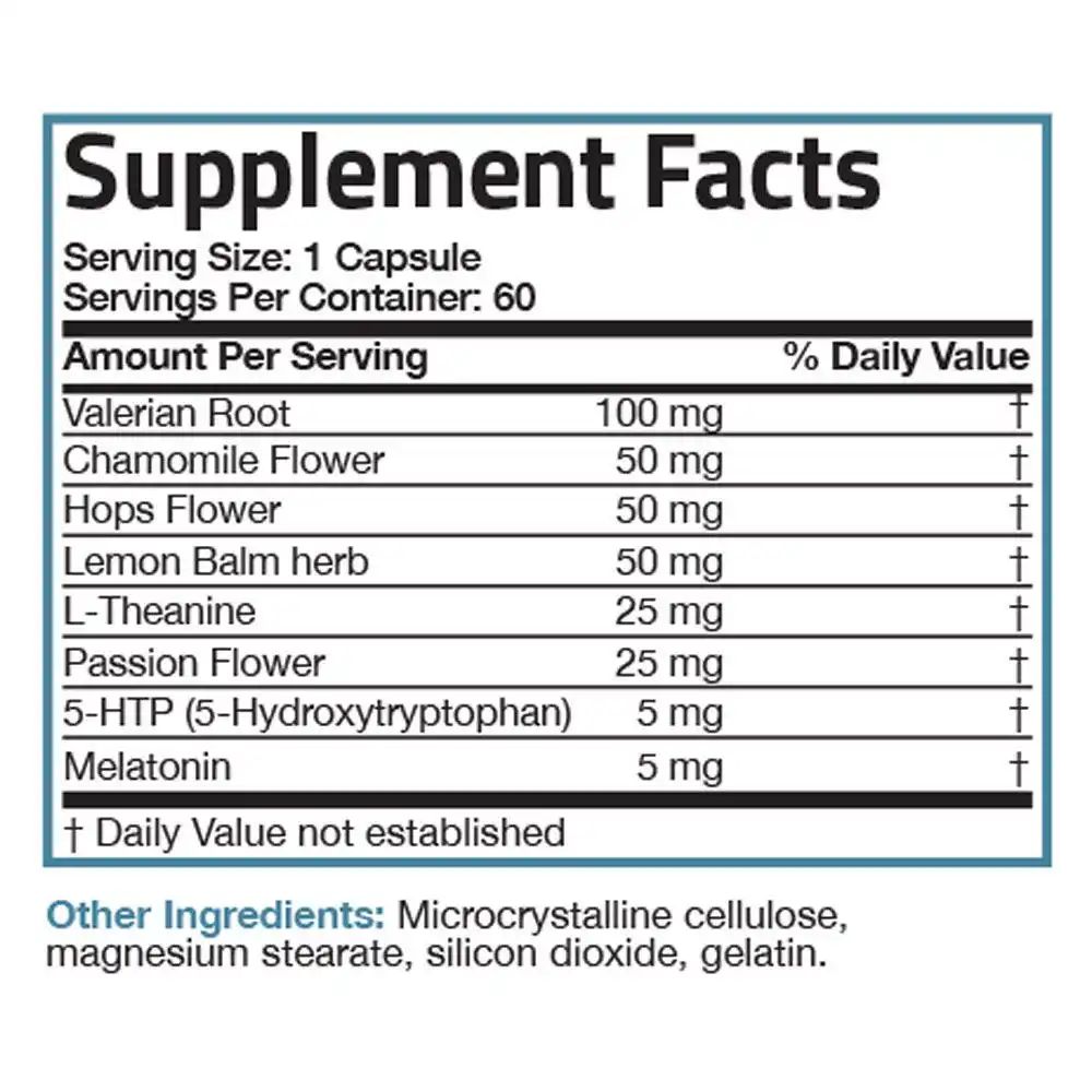 PM Sleep Formula with Melatonin - 60 Capsules