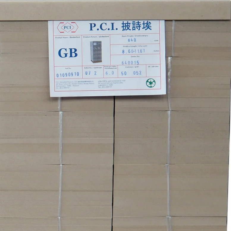 Cardboard Grey Board Chipboard  Paper Sheet Form Raw Material Used for Booked Binding Ring File