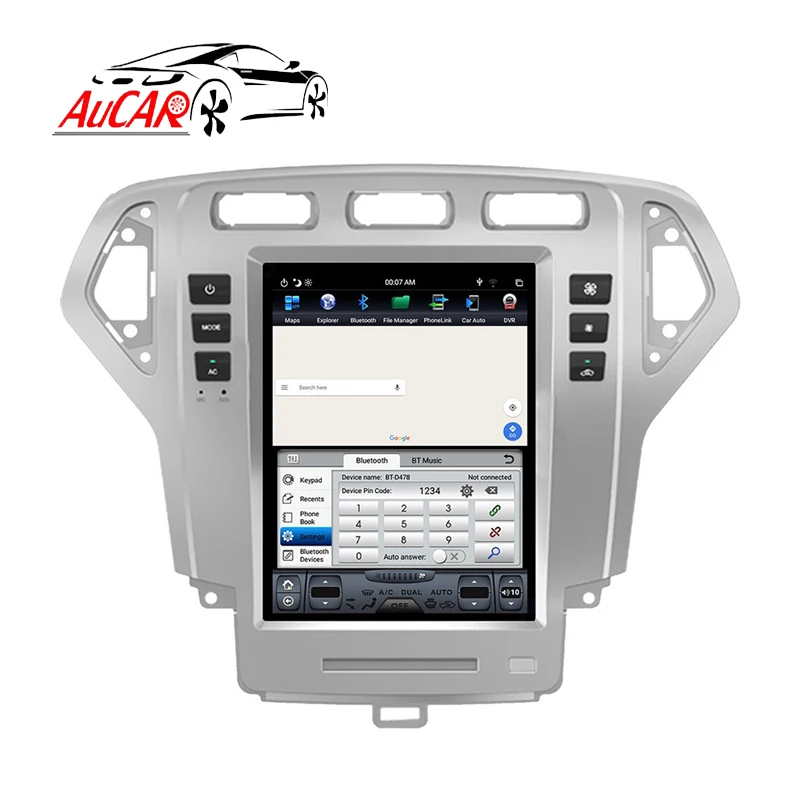 Автомагнитола Aucar для Ford Mandeo MK4 10 4 дюйма Android 9 0 DVD-плеер GPS-навигация автомобилей 2011-2013