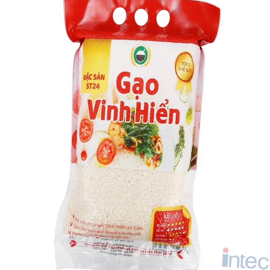 Органический высококачественный длинный зернистый рис ST24