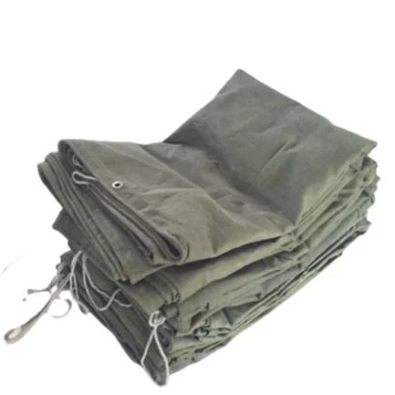 300GSM 700GSM Heavy and High Quality Waterproof Fabric for Tarpaulin and Tent Be Made of 100% Cotton Water Resistant Fabric