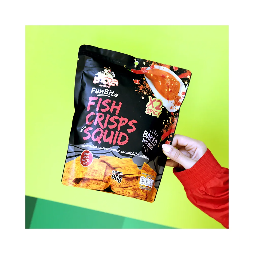 Лучшее качество морепродукты закуски рыба чипсы кальмар (тяжелые острые соленые яйца)-Сушеные Рыбные из Таиланда