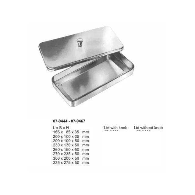 Surgical Instruments Storing Box With Side Lock And Cover