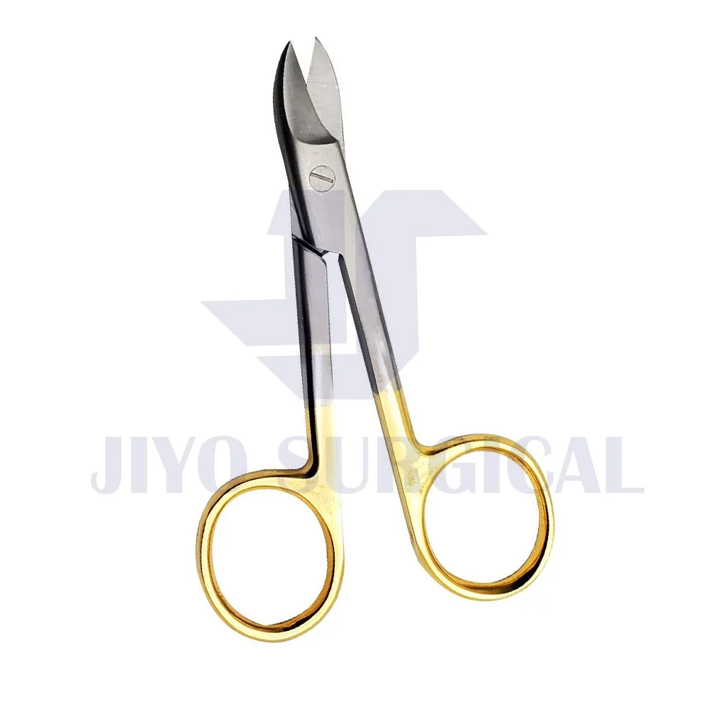 A+Quality FABCARE curved nail scissors incl. pouch & e-book - innovative micro-serrations  sharp cuticle