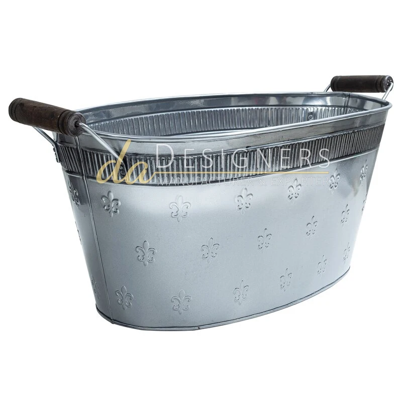 Металлическое ведро детское платье садовое поставить оцинкованной с натуральным готовой высокое качество металлическое от Da дизайнеров