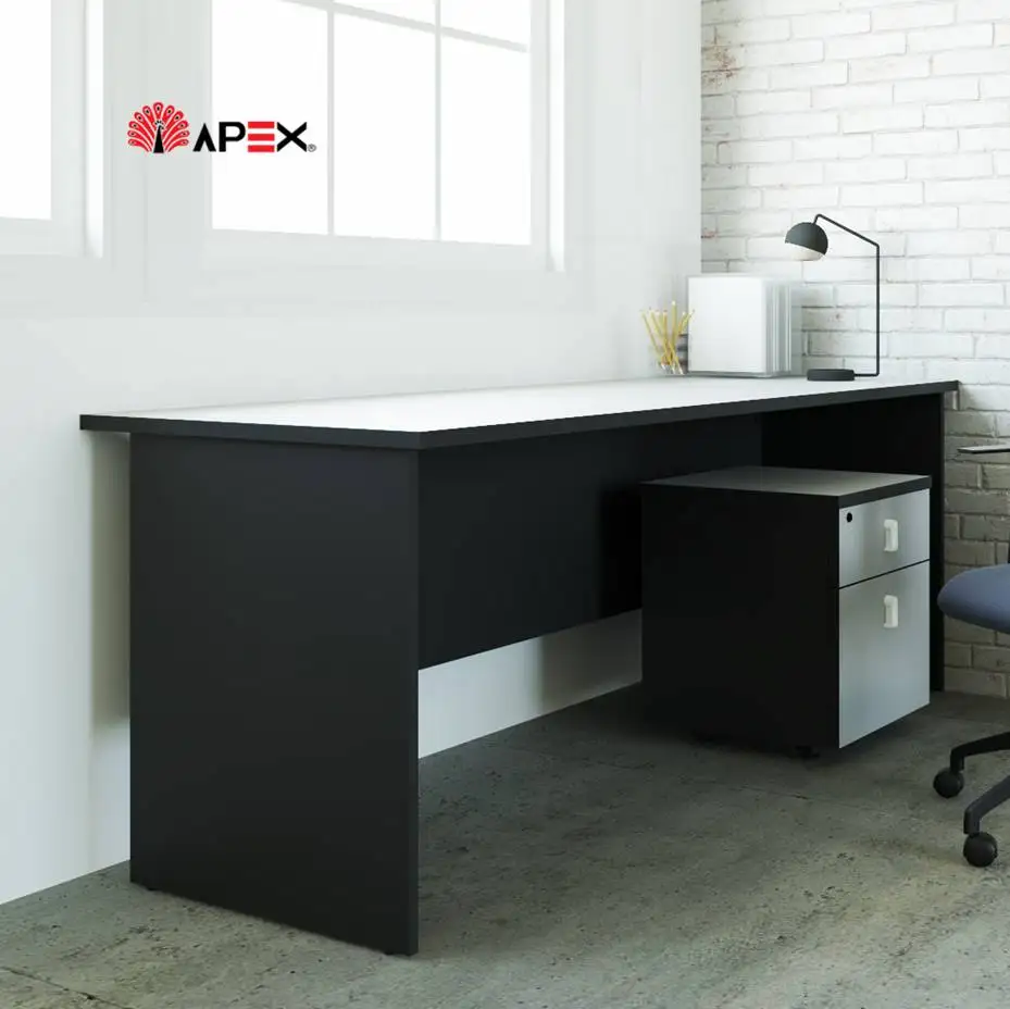Office Furniture Manufacturer Simple Executive Office Desk Small Computer Table with Modesty Panel for Workstation Area