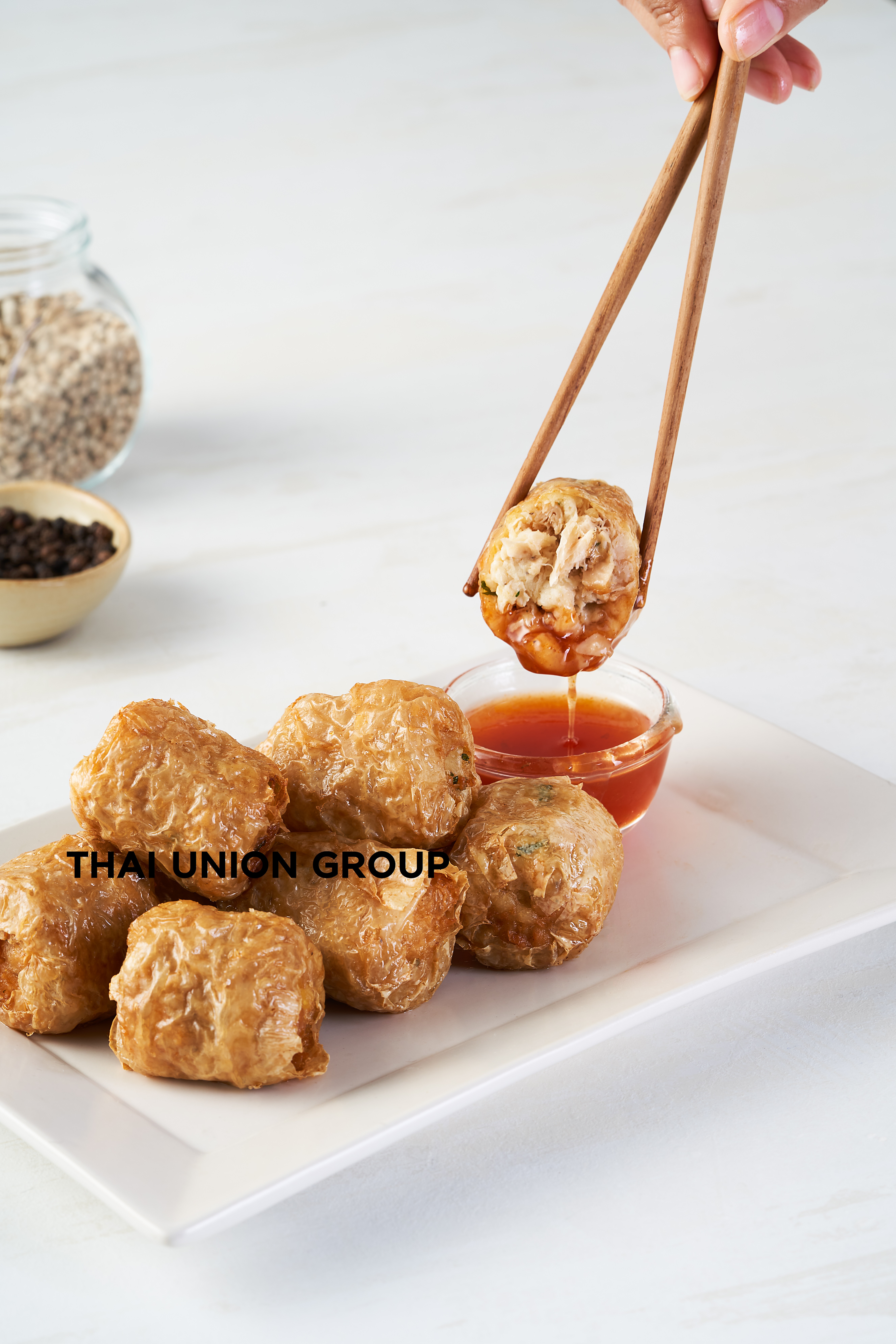 Новый продукт, завод по изготовлению замороженной пищи, краб Hoi Jor, готов к употреблению, для розничных и пищевых услуг, изготовленный в Таиланде компанией Thai Union Group