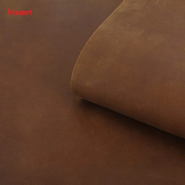 Thick Finished Grain Cowhide Leather Cow Skins Crafts Hobby Sewing Tooling for Home Decor Workshop Crafting Leather Dark Brown