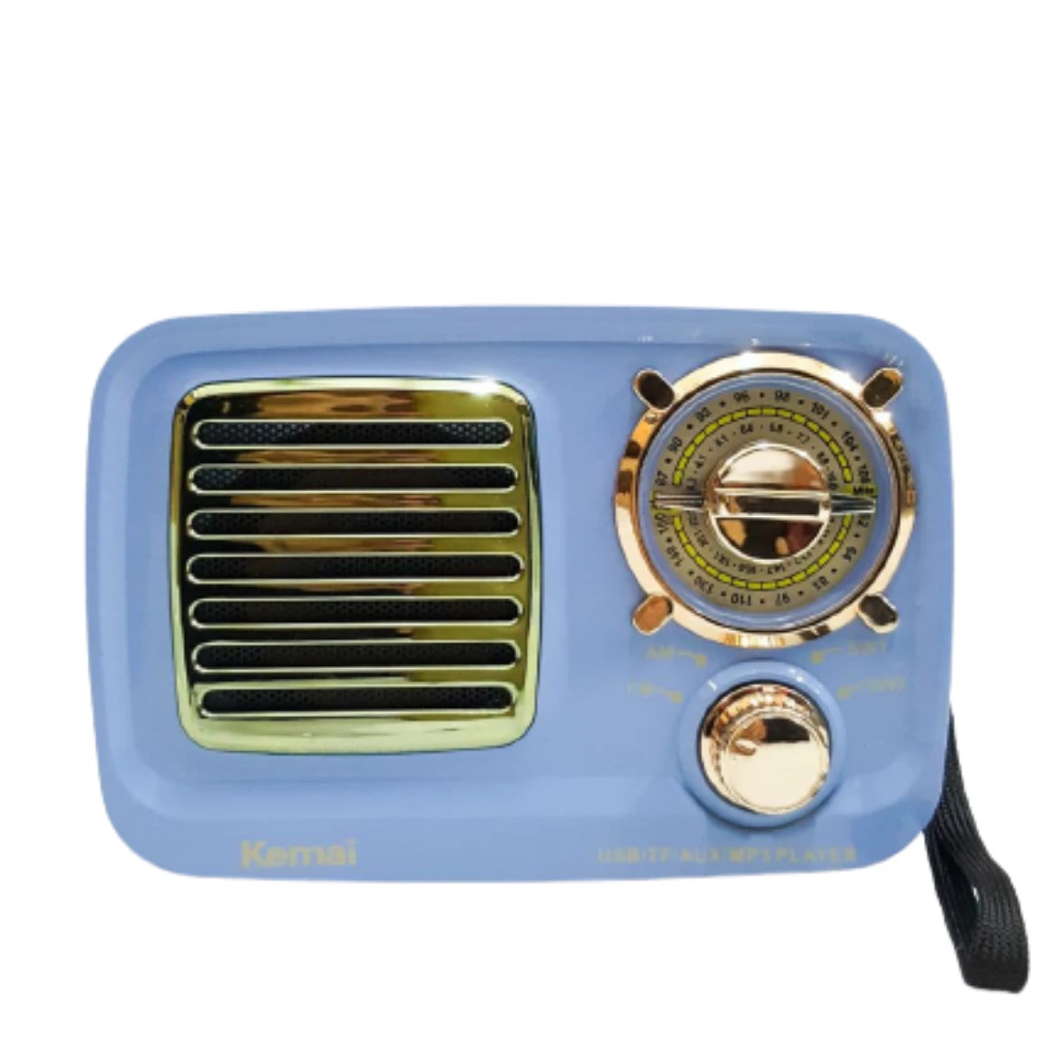 Хорошая производительность Pastel Blue USB FM/TF/AUX/mp3-плеер радио перезаряжаемое портативное радио