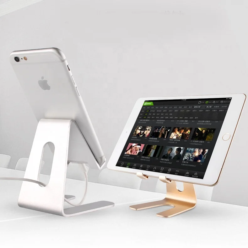 Metal mobile phone bracket watching TV desktop ipad fixing frame lazy support frame Cell Phone Stand