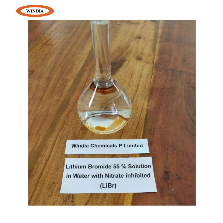 
Refrigerant Application Bulk Selling 55% Lithium Bromide Solution with Nitrate Inhibited 