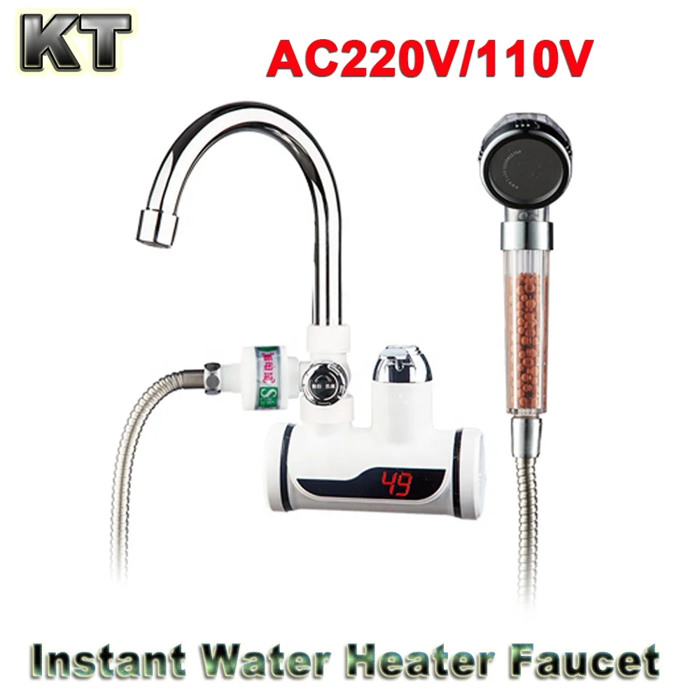 Digital instant water heater kitchen geyser instant electric water heater tap