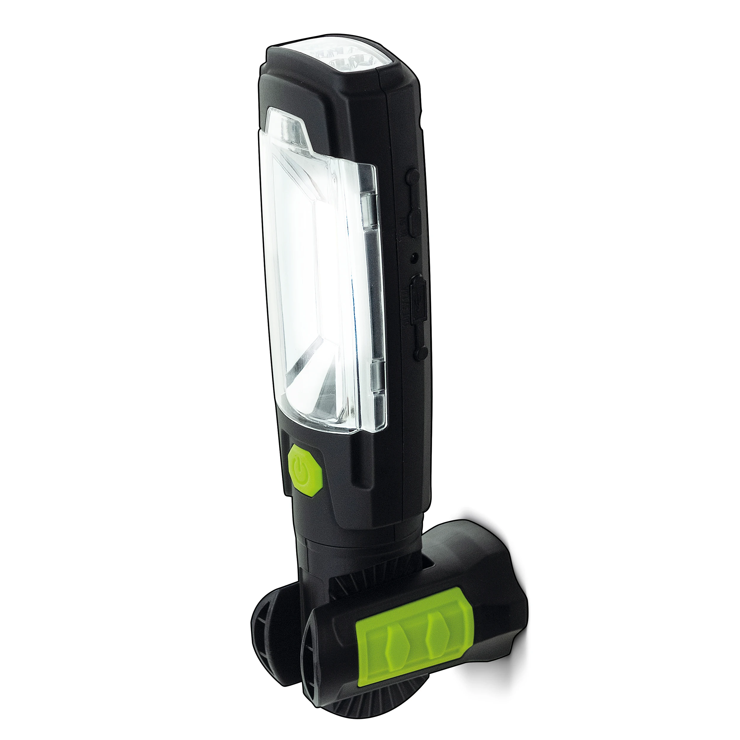 
Luceco LILT30R65-1A USB Rechargeable LED 3W Swivel Torch Multiposition with Power Bank inspection work lights 2000mAh 