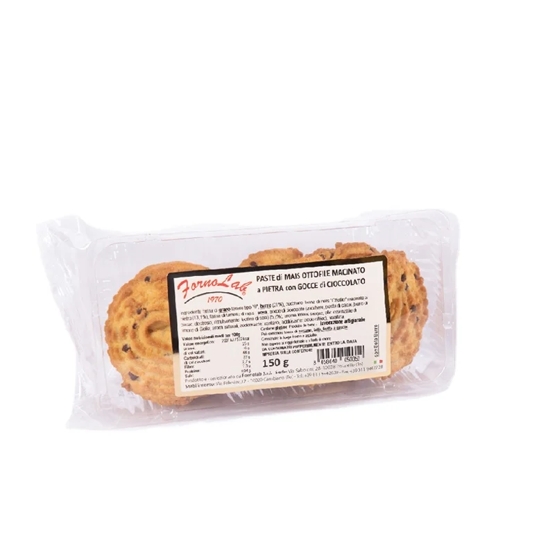 High Quality Made in Italy artisan pastries corn pastries with chocolate 150g For Export