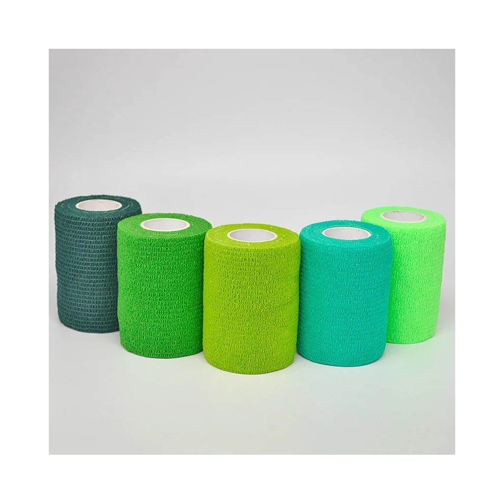 Blue High Elastic Self Adhesive Medical Bandage Tape For Wound