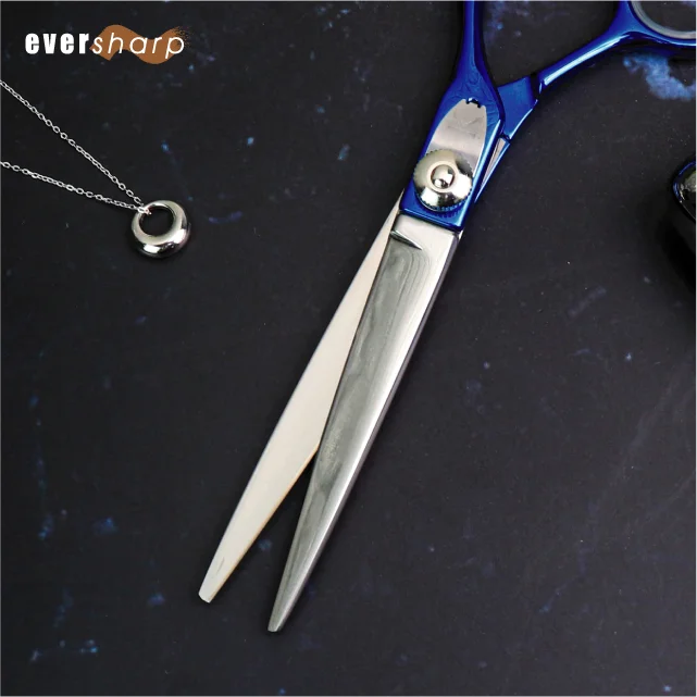 High Quality OEM ODM Hairdressing Scissors Stainless Steel Barber Scissors with Steel Handle Sharp Straight Blade