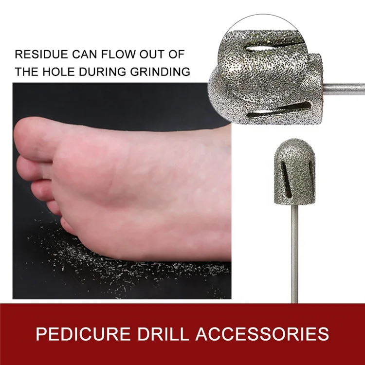 
Nail Drill Bit Diamond Foot Callus Cuticle Clean Cutter 3/32