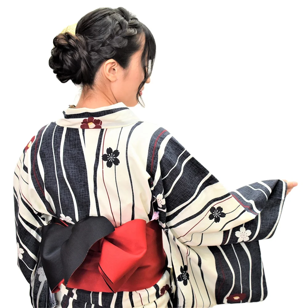 Japanese high quality colorful summer wear kimono woman yukata