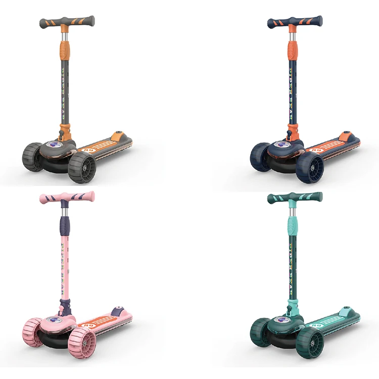 New Model Three in One Kick Scooter 3 Wheel Kids Pedal Scooter Hot Selling Sit Down With Flashlight Music for Sale Baby Kids Sco