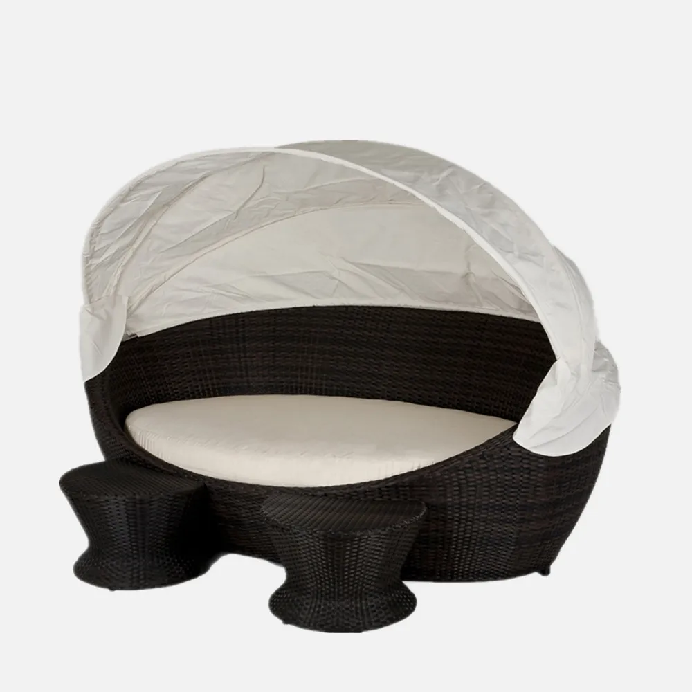 Sun Lounger Rattan Pool Beach Sunbed Garden Furniture Set Outdoor