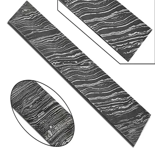 
Дамасская сталь на заказ ручной работы кованый пожарный узор заготовка для лезвия нож материал с пользовательскими размерами 