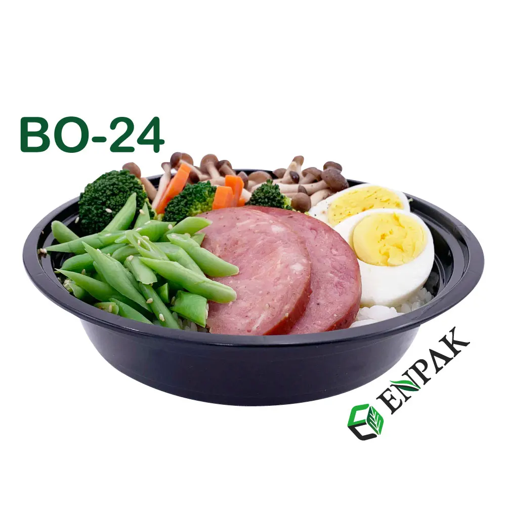 Disposable Stackable storage box PP togo plastic noodle bowl take away food container