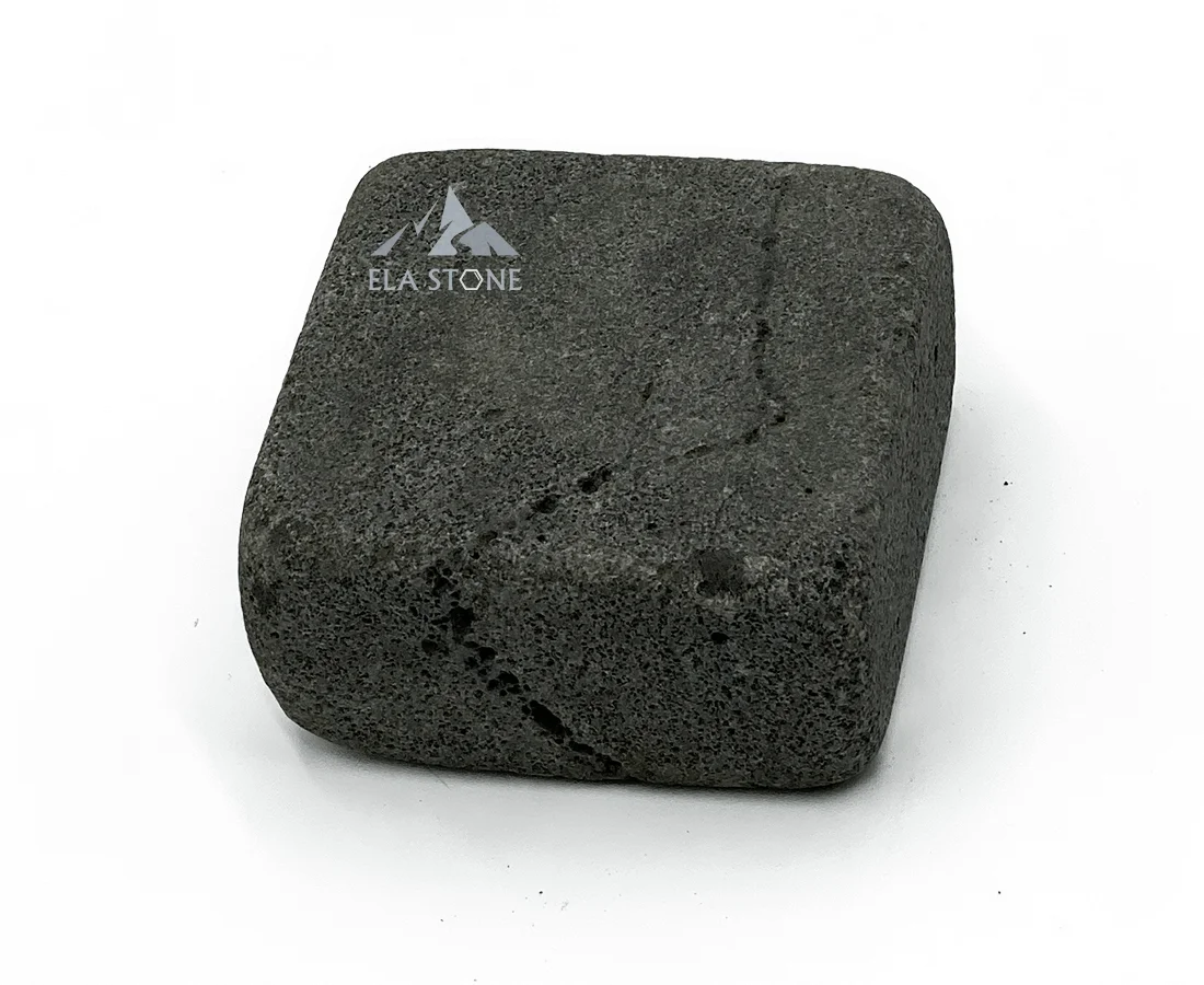 High quality ELA Stone Modern Postmodern Midcentury Villa Apartment Building Garden Picked Lava Cubic Stone from Vietnam