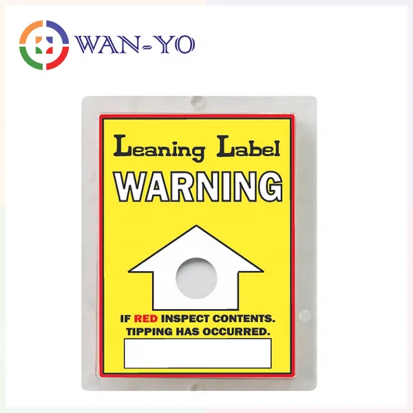 Leaning Label : Tilt Indicator Indicator Shipping Labels